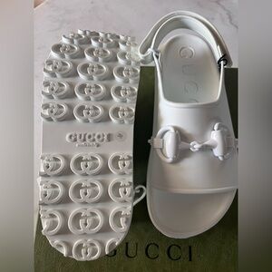 Gucci White Sandals